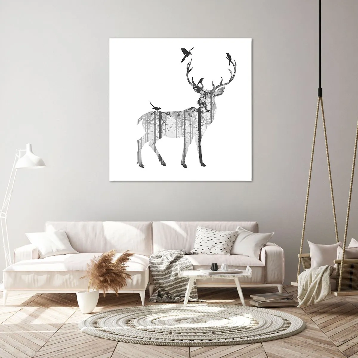 Tablou pe pânză - Spiritul bun al pădurii - 40x40 cm