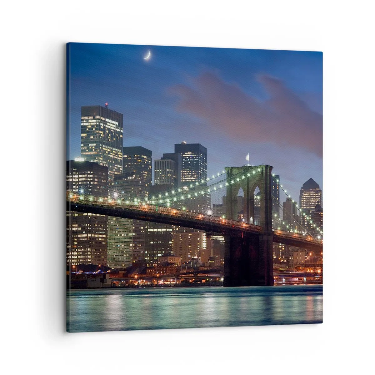 Tablou pe pânză - Noaptea iluminată - 50x50 cm