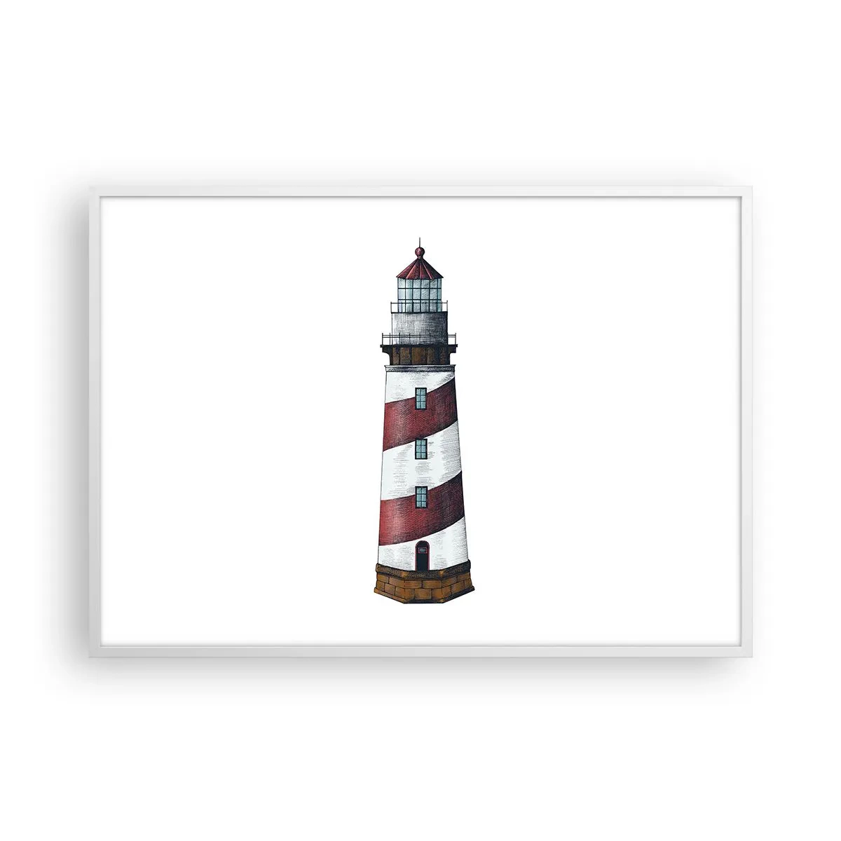 Poster în ramă albă - Întotdeauna de veghe - 100x70 cm