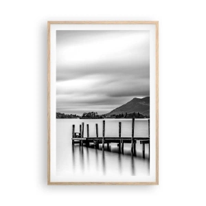 Poster în ramă de stejar deschis - Blândețe și putere - 61x91 cm