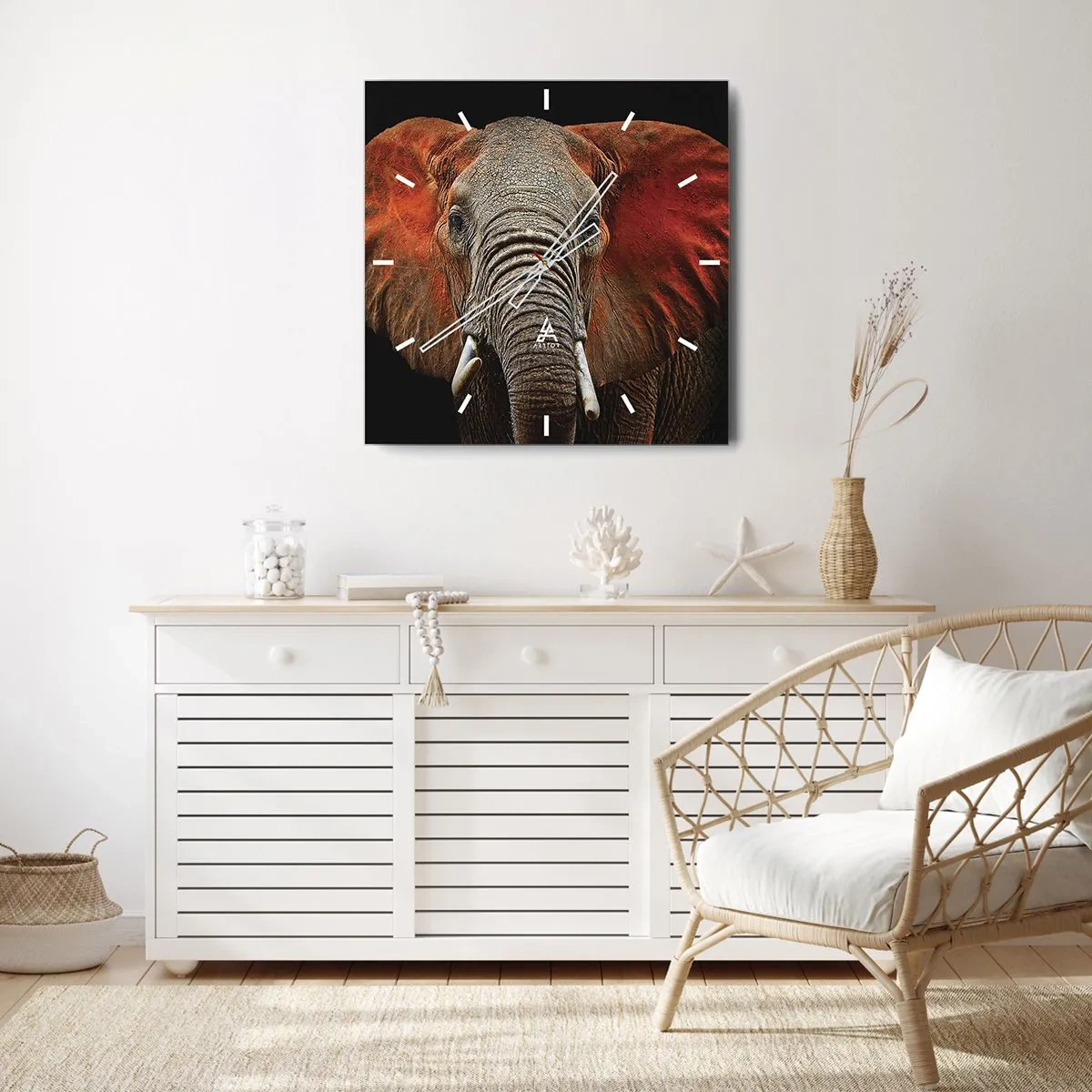 Ceas de perete - Ceas pe sticlă - Sunt sălbatic, și tu? - 30x30 cm