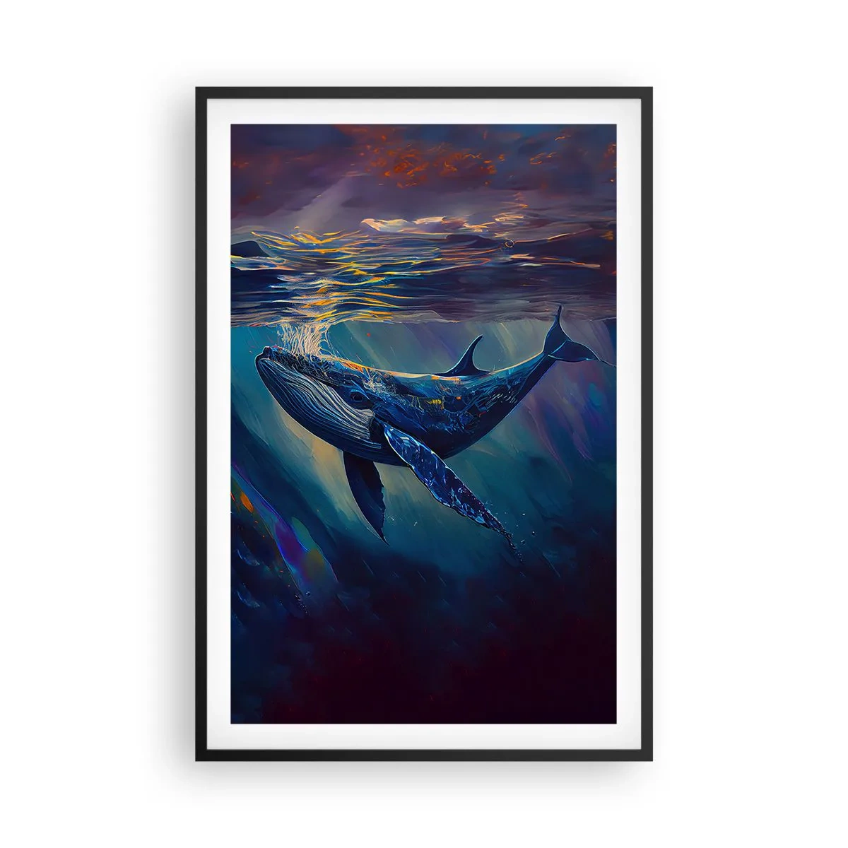 Poster în ramă neagră - Bun venit în lumea mea - 61x91 cm