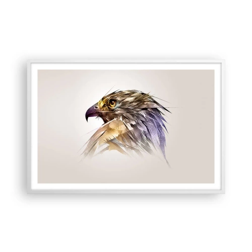 Poster în ramă albă - Portretul unui războinic - 91x61 cm