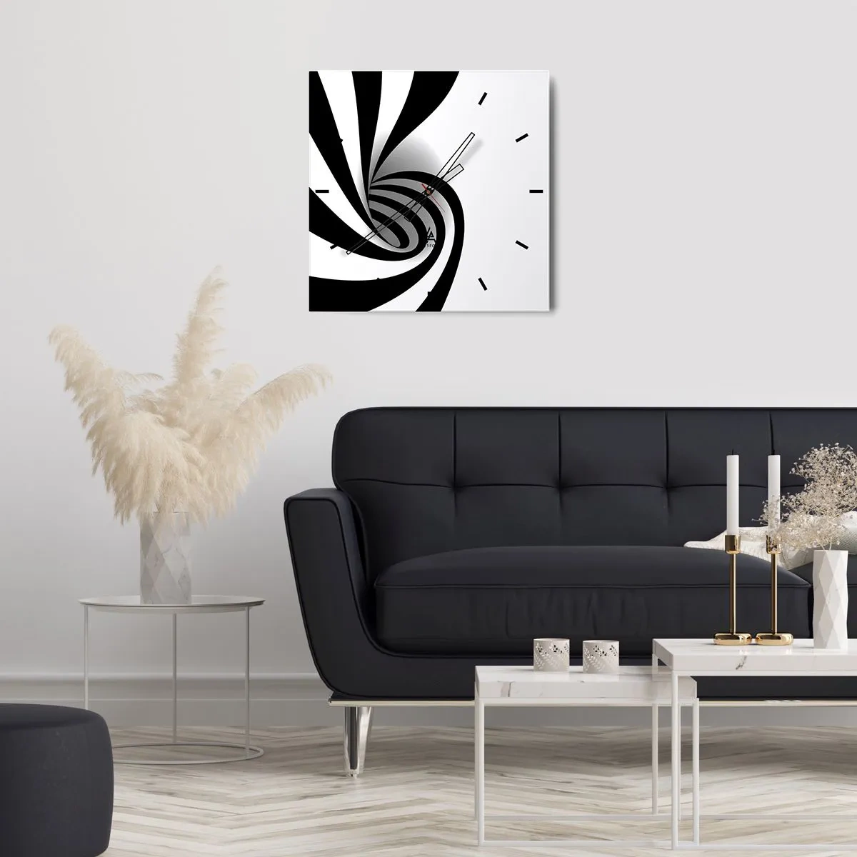 Ceas de perete - Ceas pe sticlă - Și totuși se mișcă - 40x40 cm