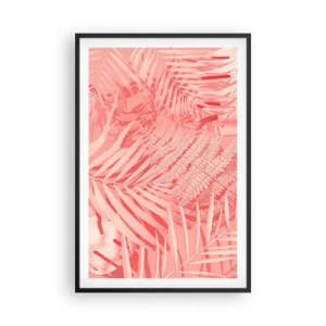 Poster în ramă neagră - Conceptul roz - 61x91 cm