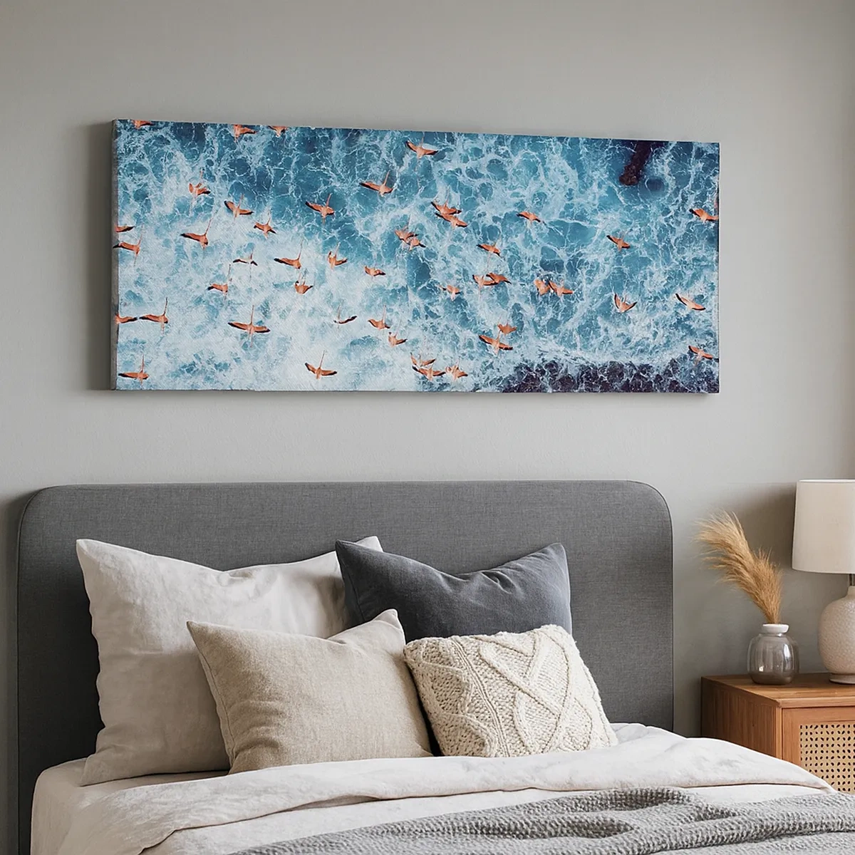 Tablou pe pânză - Parada de la malul mării - 30x30 cm