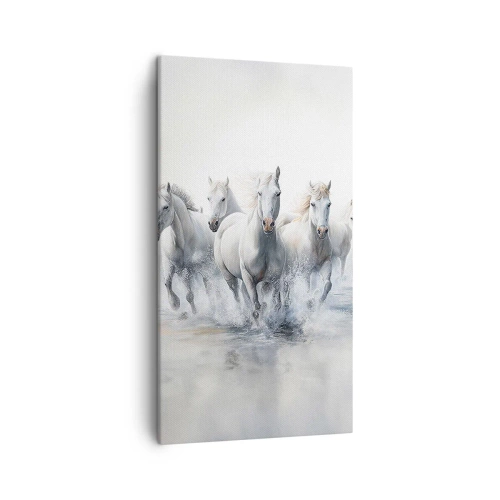 Tablou pe pânză - Magie albă - 45x80 cm