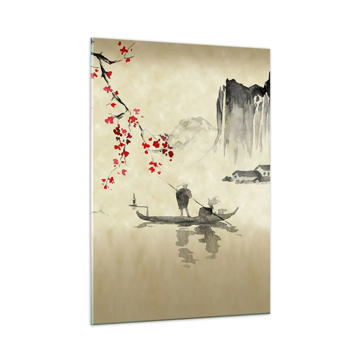 Tablou pe sticlă - În țara florilor de cireș - 50x70 cm