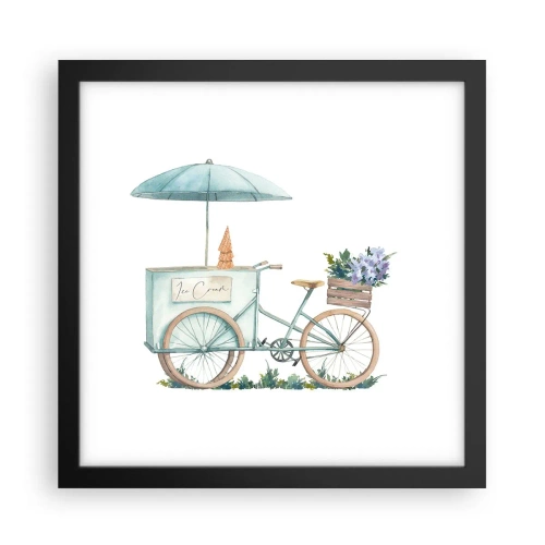 Poster în ramă neagră - O dulce amintire de vară - 30x30 cm