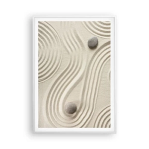 Poster în ramă albă - Atingere de căldură - 70x100 cm