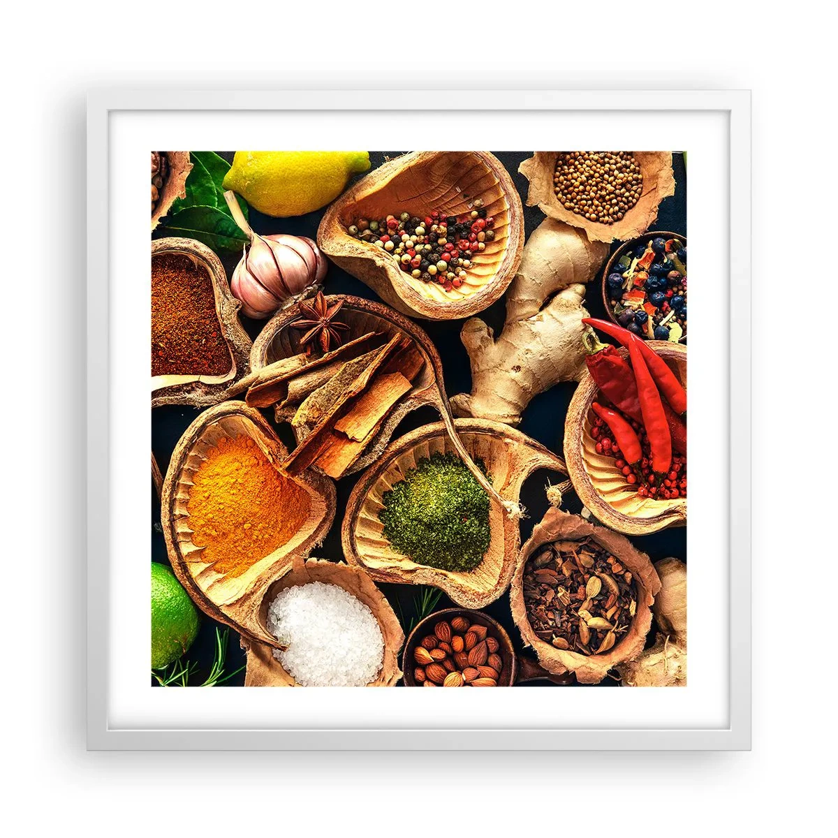 Poster în ramă albă - Ia ce vrei - 50x50 cm