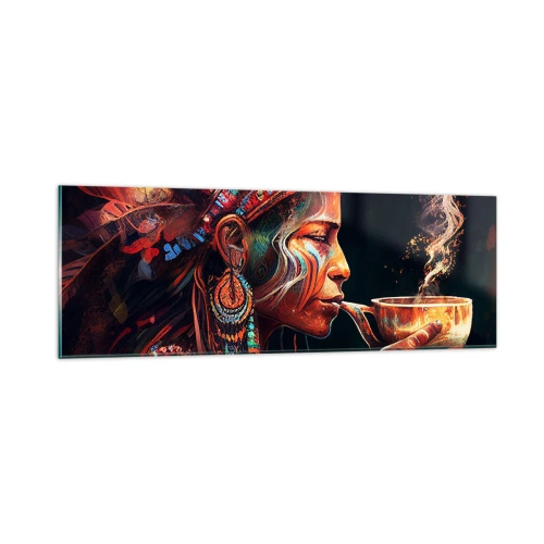Tablou pe sticlă - Ritual magic - 90x30 cm
