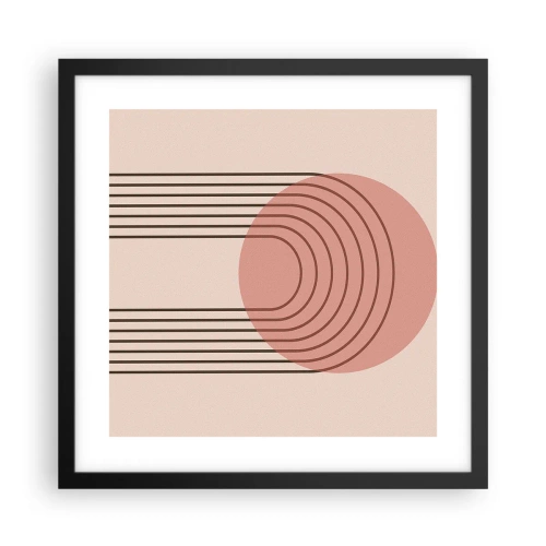 Poster în ramă neagră - Atracție irezistibilă - 40x40 cm