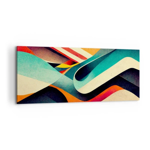 Tablou pe pânză - Compoziție intensă - 100x40 cm