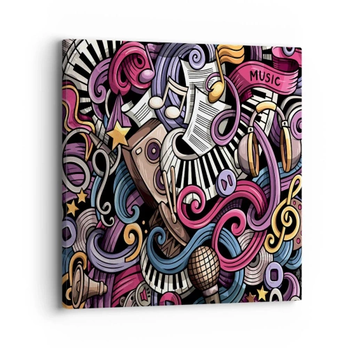 Tablou pe pânză - Melodie complicată - 40x40 cm