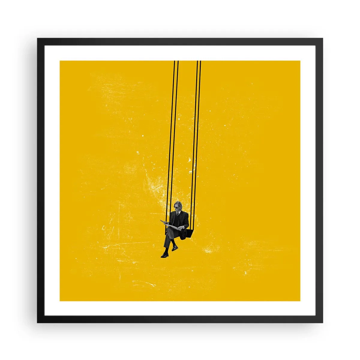 Poster în ramă neagră - O zi ca oricare alta - 60x60 cm