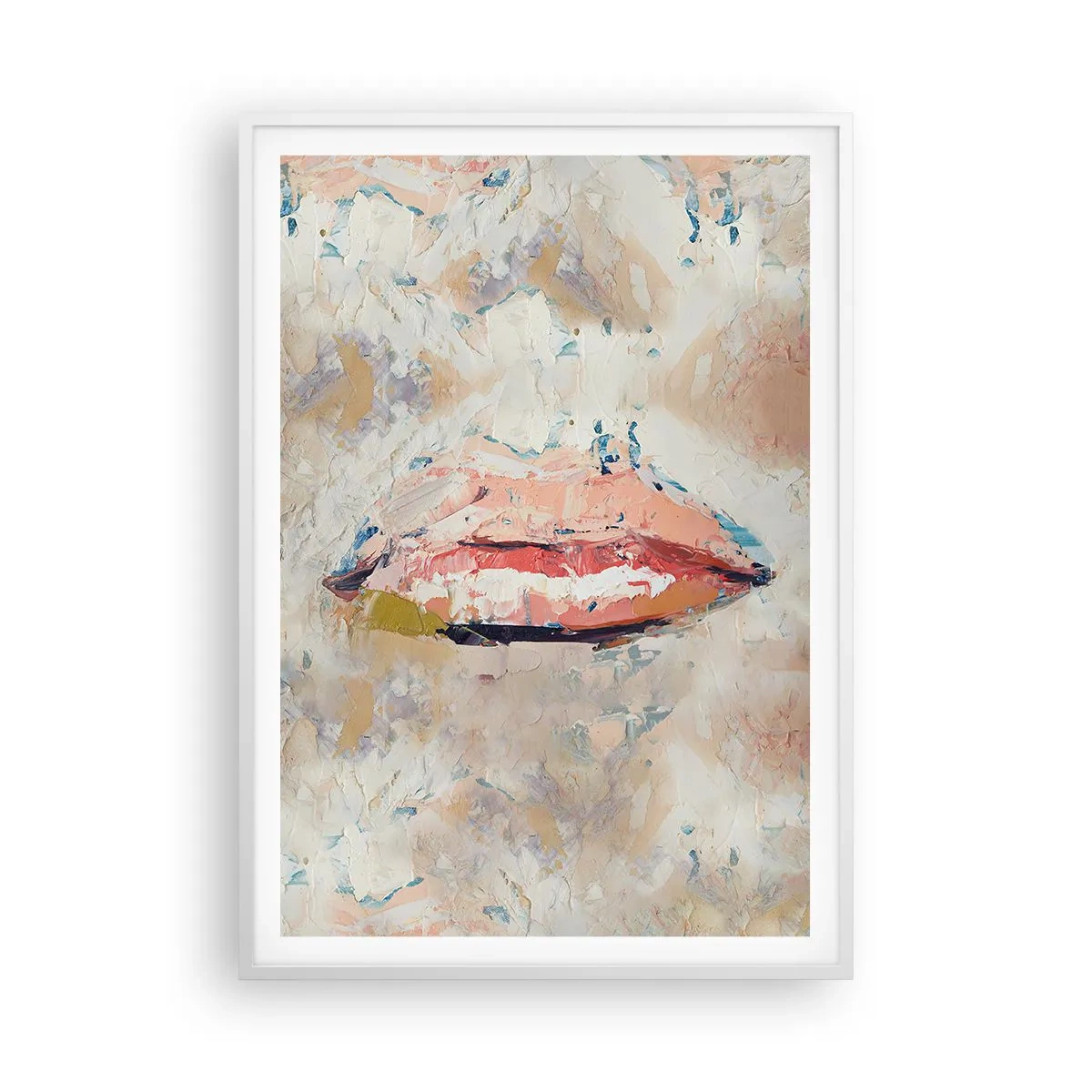 Poster în ramă albă - Trezește simțurile - 70x100 cm