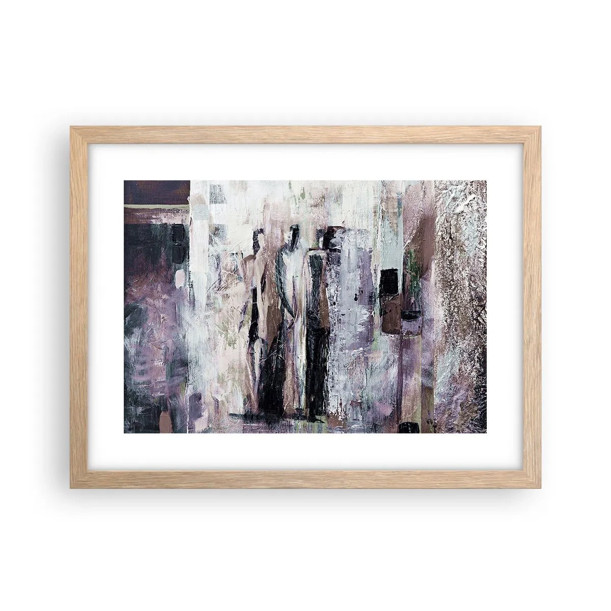 Poster în ramă de stejar deschis - Cei trei misterioși - 40x30 cm