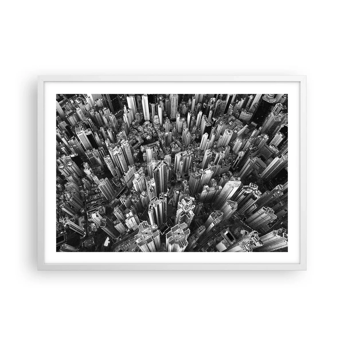 Poster în ramă albă - Din ce în ce mai sus - 70x50 cm