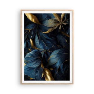 Poster în ramă de stejar deschis - Căptușită cu aur - 70x100 cm