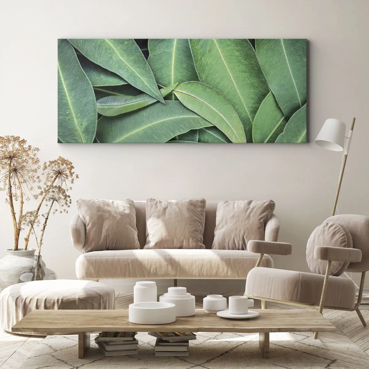 Tablou pe pânză - Suculente și proaspete - 100x40 cm