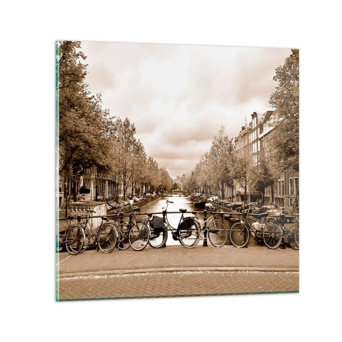 Tablou pe sticlă - Atmosfera olandeză - 60x60 cm
