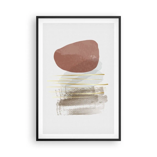Poster în ramă neagră - Colonadă abstractă - 61x91 cm