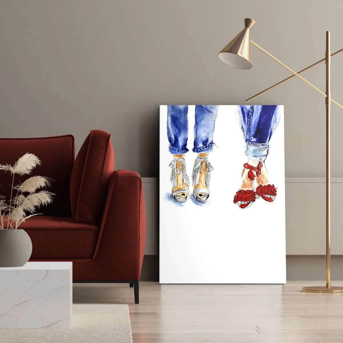 Tablou pe pânză - De ce nu mergem la o plimbare? - 55x100 cm