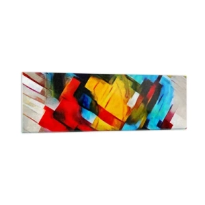 Tablou pe sticlă - Sandviș multicolor - 160x50 cm