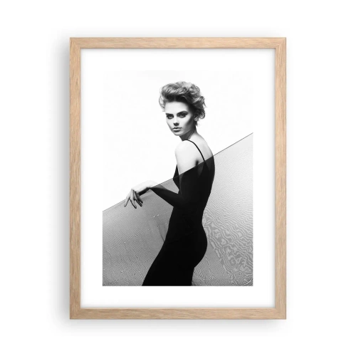 Poster în ramă de stejar deschis - Privirea magnetică - 30x40 cm