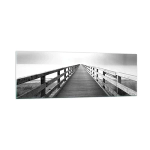 Tablou pe sticlă - Departe, departe... - 90x30 cm