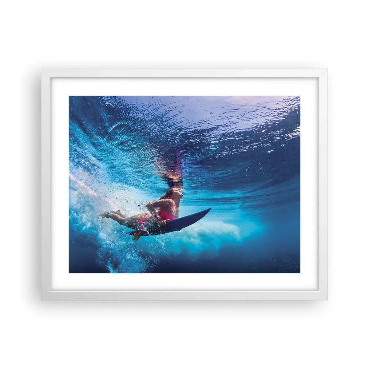 Poster în ramă albă - Profunzimea bucuriei - 50x40 cm