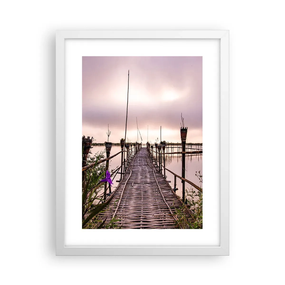 Poster în ramă albă - Pacea și liniștea Asiei - 30x40 cm