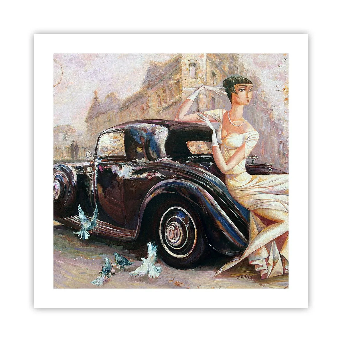 Poster - Eleganță retro - 50x50 cm