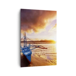 Tablou pe pânză - După o zi lungă, întindeți-vă pe nisip - 70x100 cm