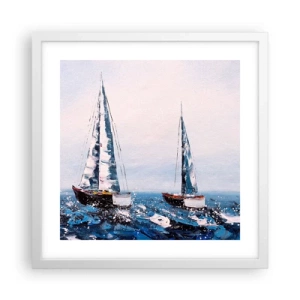 Poster în ramă albă - Frăția vântului - 40x40 cm