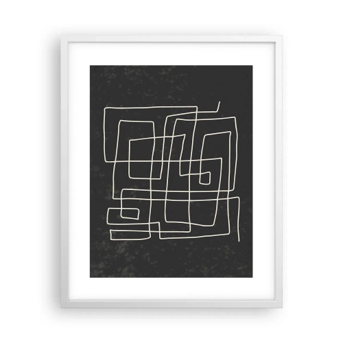 Poster în ramă albă - Nu atât de simplu - 40x50 cm