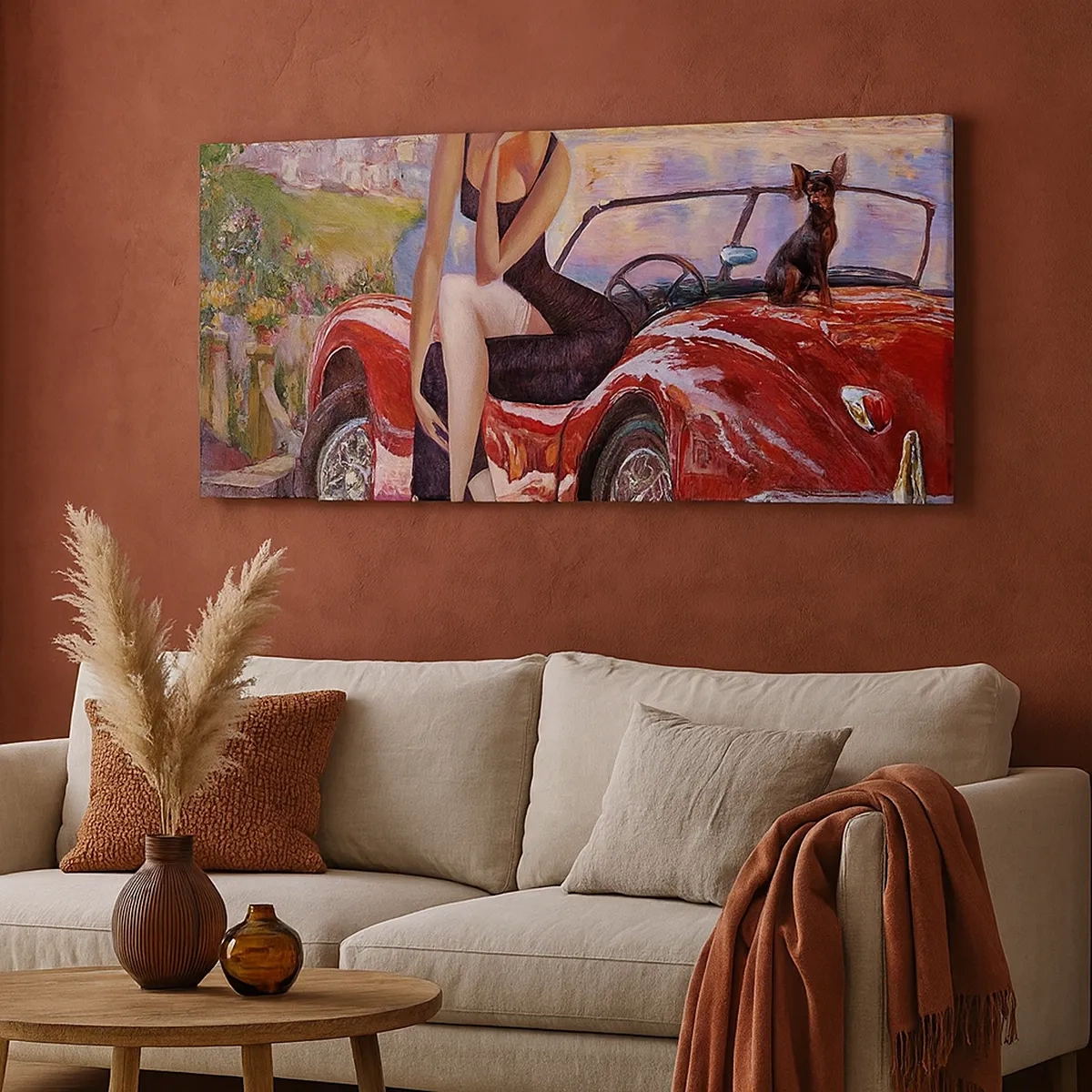 Tablou pe pânză - Vară? Doar pe Riviera - 30x30 cm