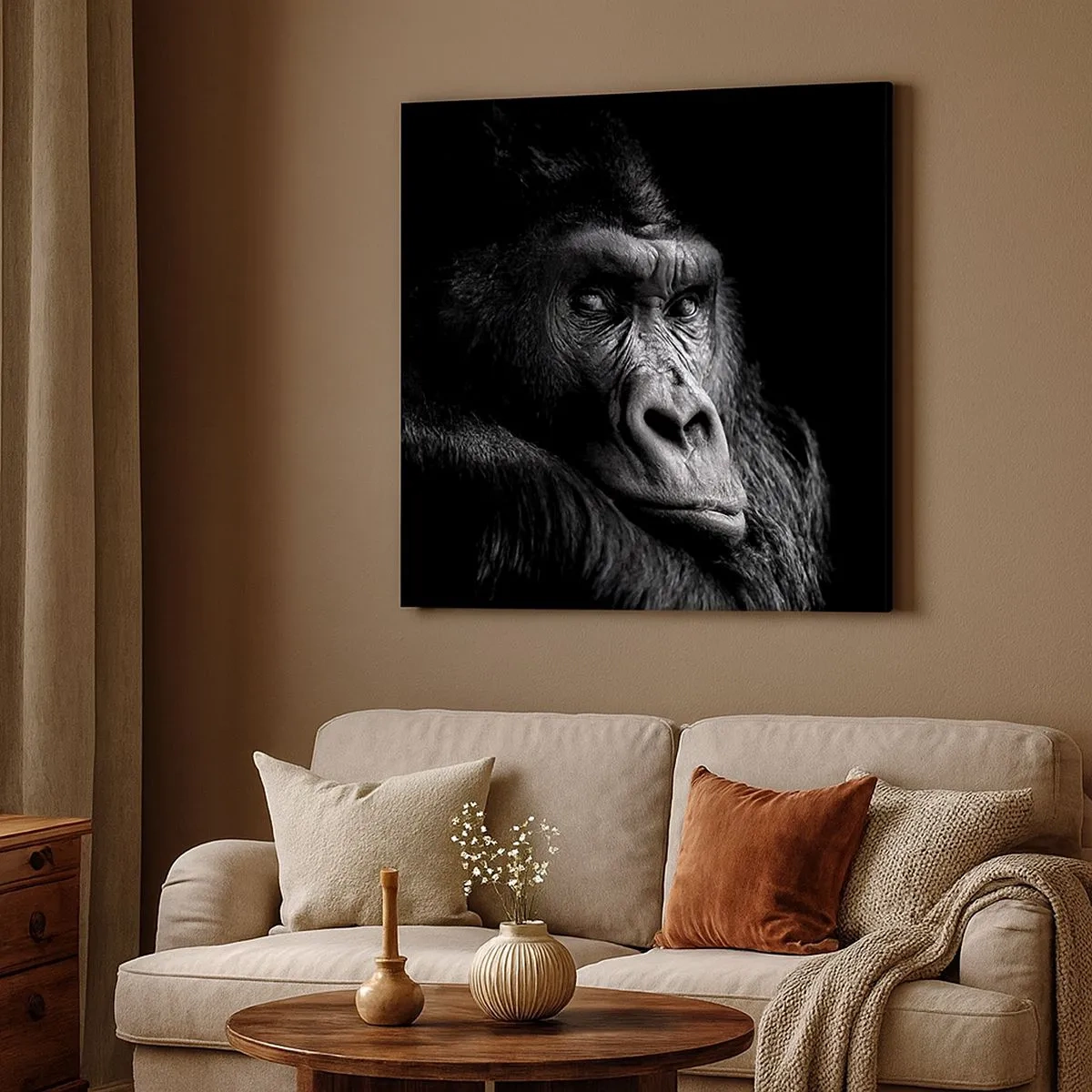 Tablou pe pânză - Și la ce te uiți? - 30x30 cm