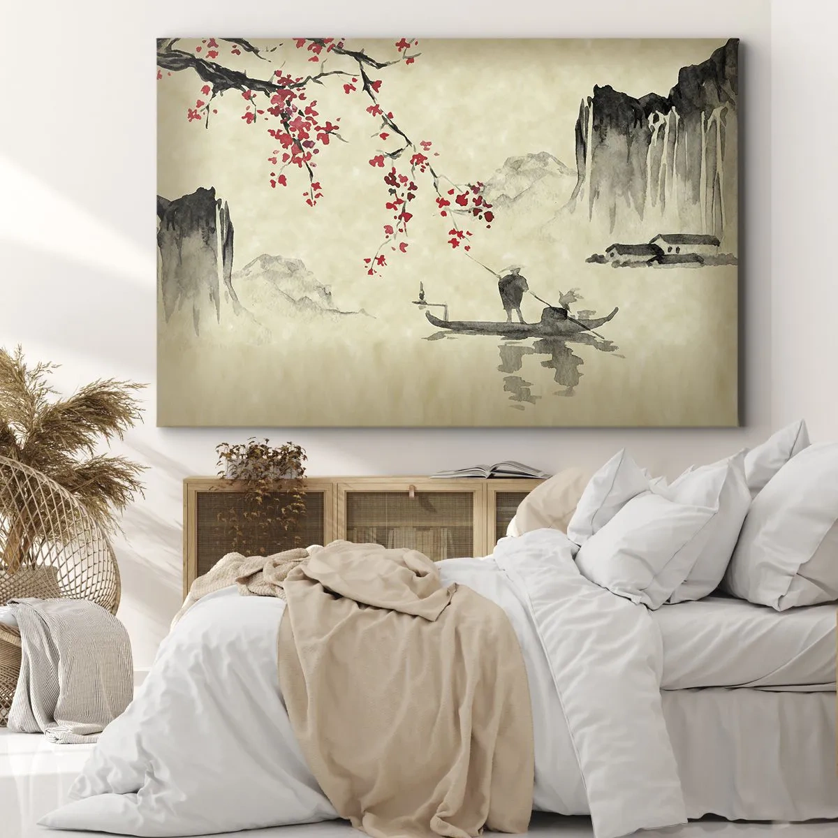 Tablou pe pânză - În țara florilor de cireș - 70x50 cm