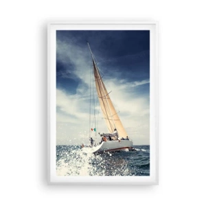 Poster în ramă albă - Nu ne vor prinde din urmă! - 61x91 cm