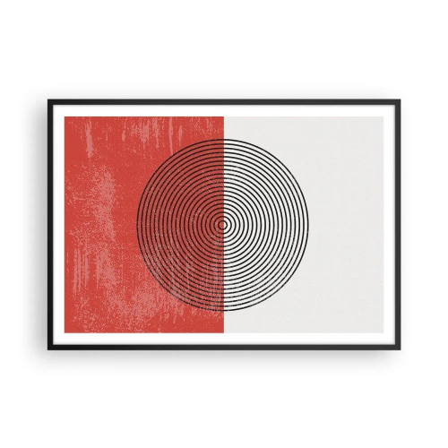 Poster în ramă neagră - Direct la subiect - 100x70 cm