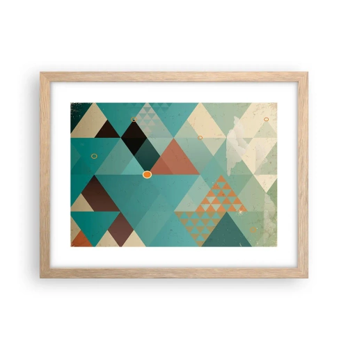 Poster în ramă de stejar deschis - Unitatea multiplicității, multiplicitatea unității - 40x30 cm