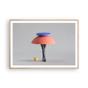 Poster în ramă de stejar deschis - Compoziție suprarealistă - 100x70 cm