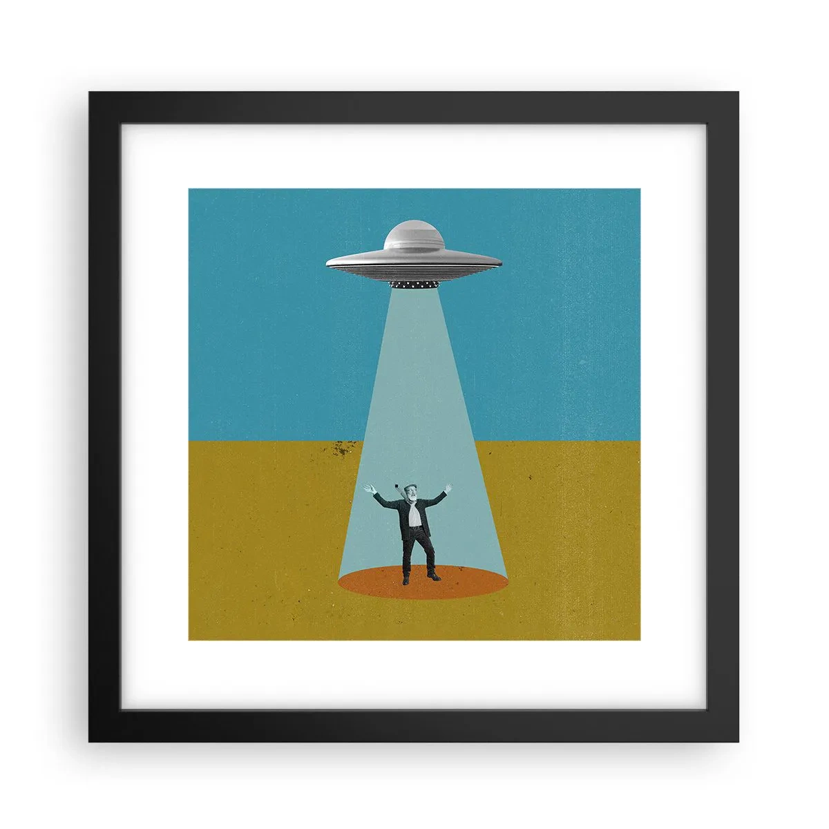 Poster în ramă neagră - Întâlnire de gradul III - 30x30 cm