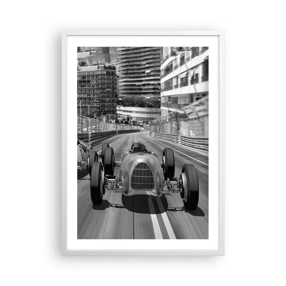 Poster în ramă albă - A fost odată ca niciodată în Monte Carlo - 50x70 cm