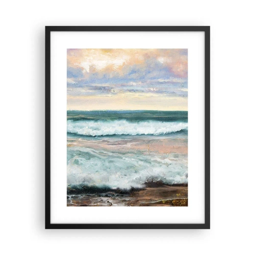 Poster în ramă neagră - Aici îți vei alina sufletul - 40x50 cm