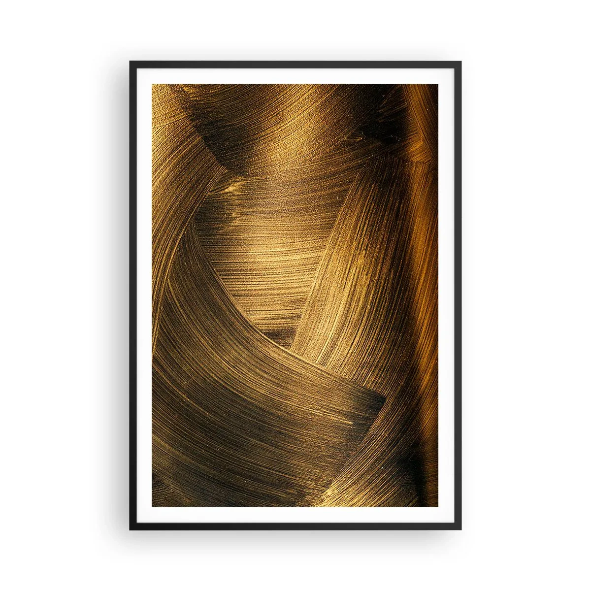 Poster în ramă neagră - Într-un labirint de aur - 70x100 cm