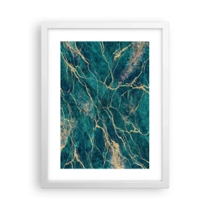 Poster în ramă albă - Filon de aur - 30x40 cm