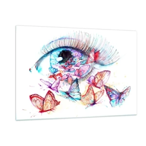 Tablou pe sticlă - Ochi de basm - 120x80 cm
